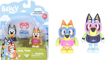 Moose Toys Миниатюрна Играчка S3 Pool Time Bluey Син за 3+ Години