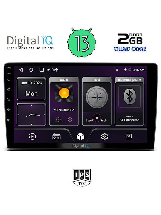 Digital IQ Car Audio System for Toyota Land Cruiser 1998-2003 (Bluetooth/USB/WiFi/GPS) with Touch Screen 9"