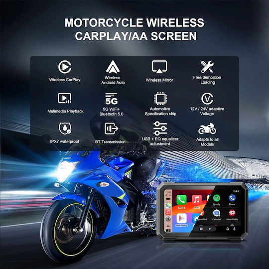Digital IQ Motorcycle Navigation Display Μοτοσυκλέτας DIQ_PNA_7000