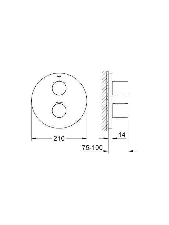 Grohe Grohtherm 3000 Cosmopolitan за душ кабина
