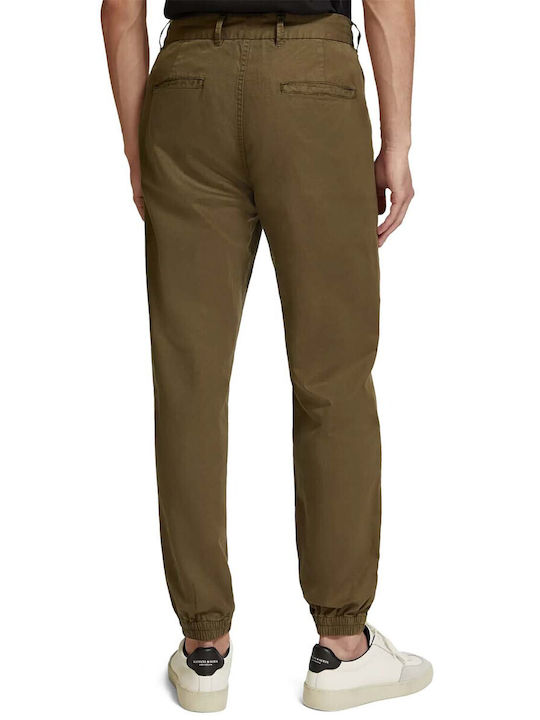 Scotch & Soda Men's Trousers Chino in Relaxed Fit Green