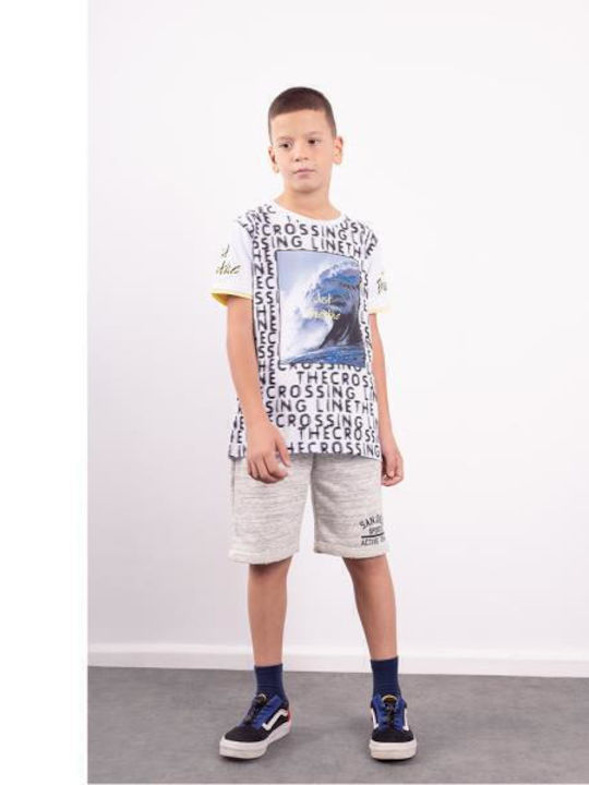 Kinder-Set mit Shorts Sommer 2Stück White