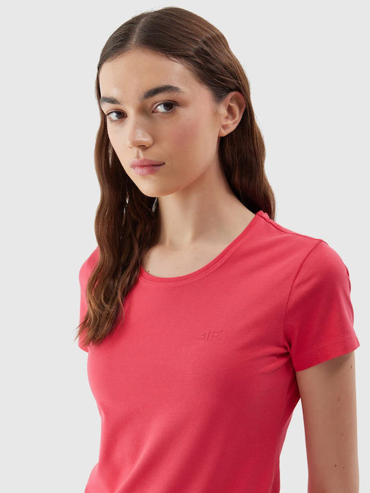 4F Γυναικείο T-shirt Κόκκινο