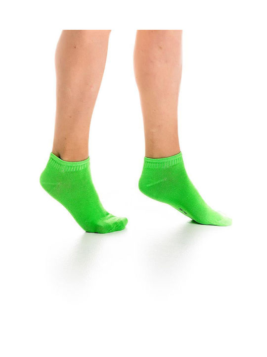 Inizio Women's Solid Color Socks Green