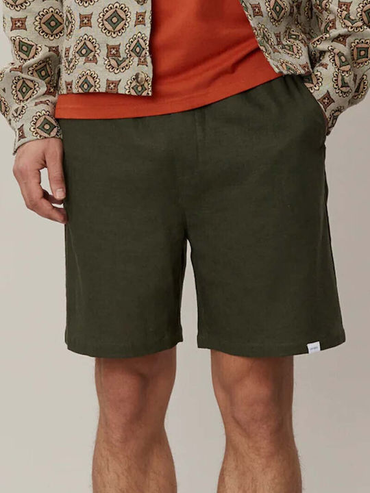 Les Deux Otto Linen Ανδρική Βερμούδα Forrest Green