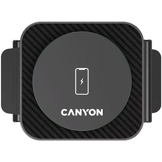 Canyon Kabelloses Ladegerät (Qi Pad) und Kabel USB-C 18W Stromlieferung Schwarzs (CNS-WCS305B)