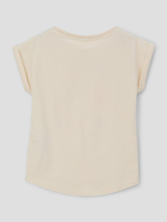 Kids Top Short-sleeved White Sand