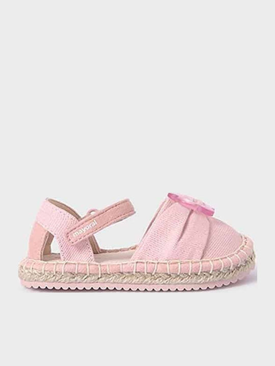 Kids Espradrilles with Hoop & Loop Closure Pink