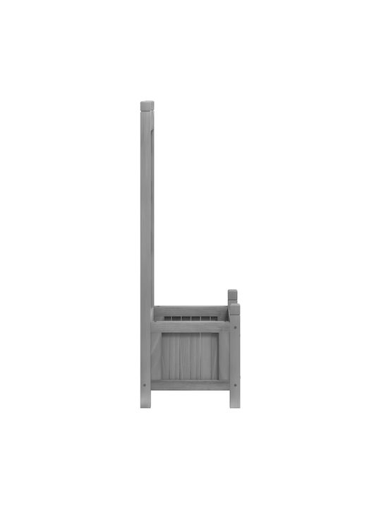 vidaXL Pot Wooden Grey 30cm.