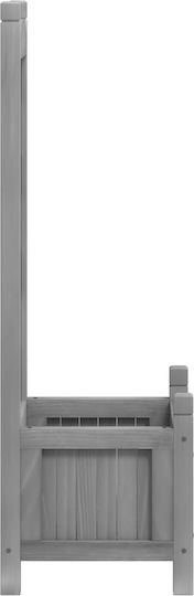 vidaXL Pot Wooden Grey 30cm.