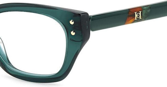 Carolina Herrera Femei Plastic Rame Ochelari Fluture Verde HER 0192 YJE