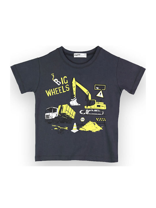 Nek Kids Wear Παιδικό Σετ με Σορτς Ανθρακί 2τμχ