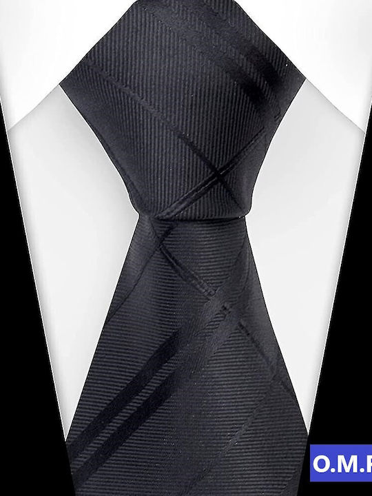 Men's Tie Printed in Black Color