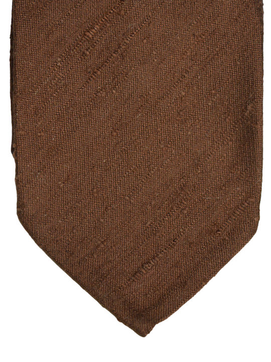 DM Ties Men's Tie Silk in Brown Color