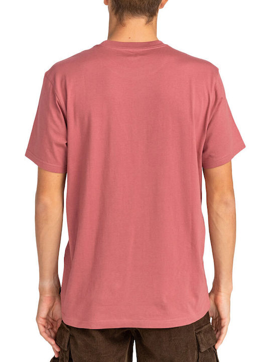 Billabong Stacked Arch Ανδρικό T-shirt Κοντομάνικο Rose Dust