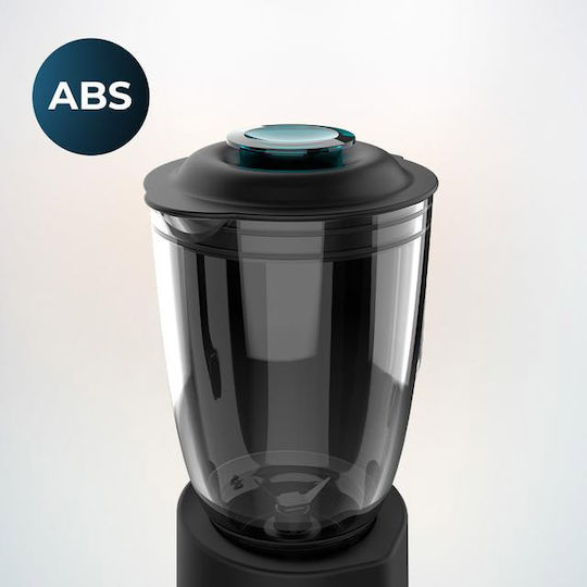 Cecotec Power Black Titanium 2000Max Mix Go Μπλέντερ με Γυάλινη Κανάτα 1.5 lt 2000W Μαύρο