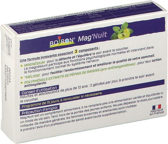 Homeopathic Supplement, Boiron, Mag'nuit, Sleep Well With Polyphenols And Magnesium, 30 Capsules