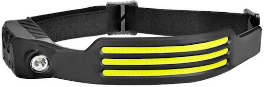 Ideahellas Rechargeable Headlamp LED IPX4 with Maximum Brightness 3000lm 3pcs Black