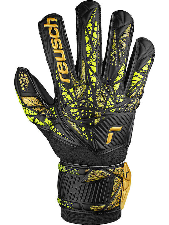Reusch Attrakt Infinity Finger Support Голмански ръкавици за Възрастни Черен