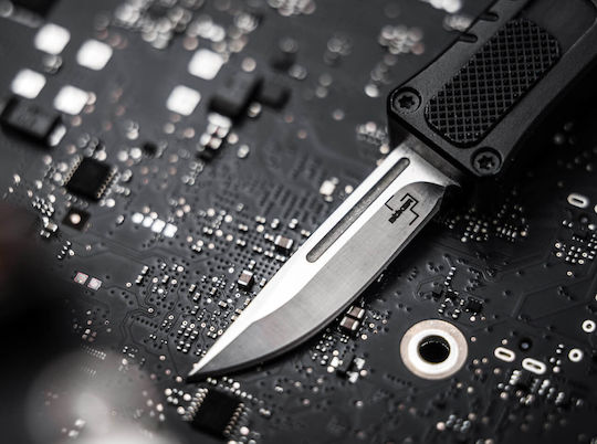 Boker Plus Micro Usb Otf Cuțit De Buzunar Negru