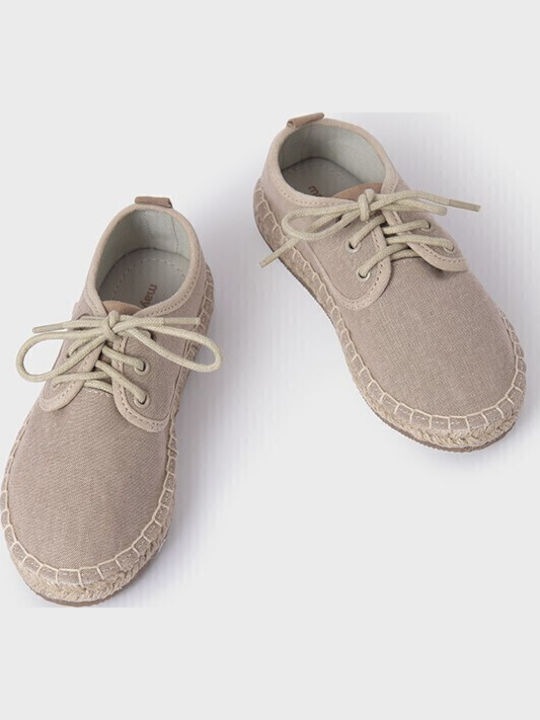 Kids Espradrilles with Laces Beige