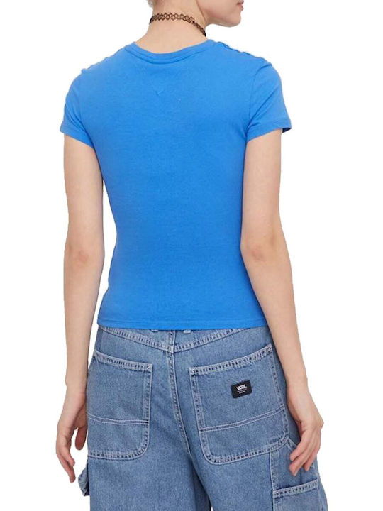 Tommy Hilfiger Damen T-Shirt Hellblau