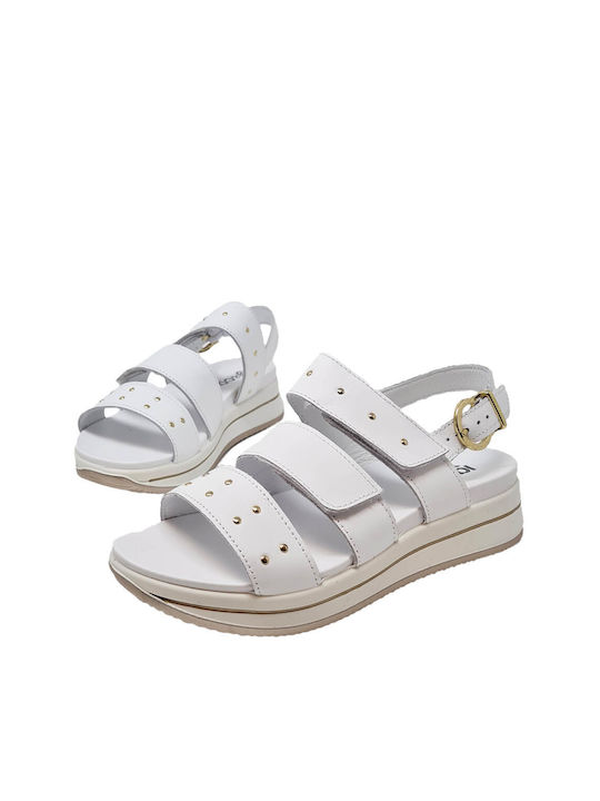 IGI&CO Women's leather sandal 1675500 WHITE