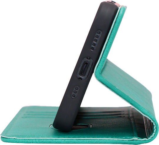 Sonique Vintage Magnet Wallet Synthetic Leather / Plastic / Silicone Turquoise (Edge 20TCL 20L / 20L+ / 20 5G / 20S)