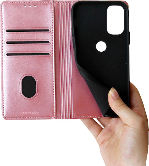 Sonique Wallet Synthetic Leather / Plastic / Silicone Rose Gold (Motorola Moto G31 4G / Moto G41 4G)