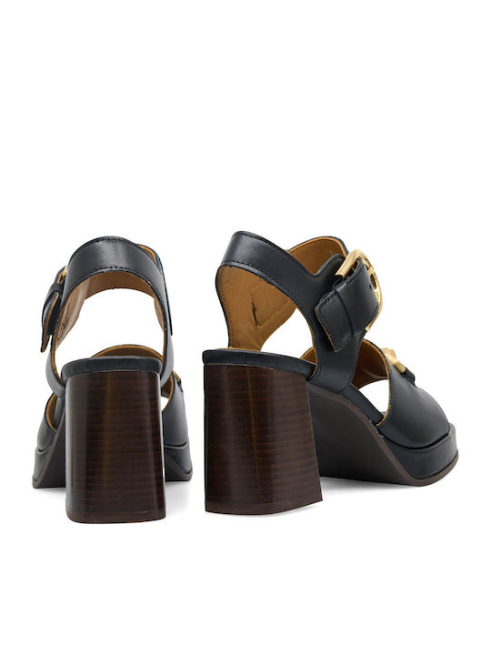 Leder Sandalen Schwarz