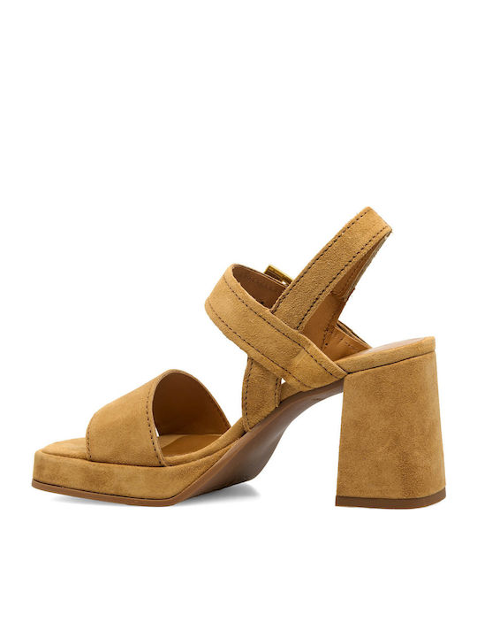 Suede Πέδιλα Μπεζ