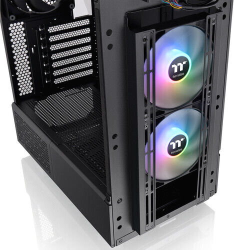 Thermaltake Ceres 330 TG ARGB Gaming Midi Tower Computer Case with Side Window Black