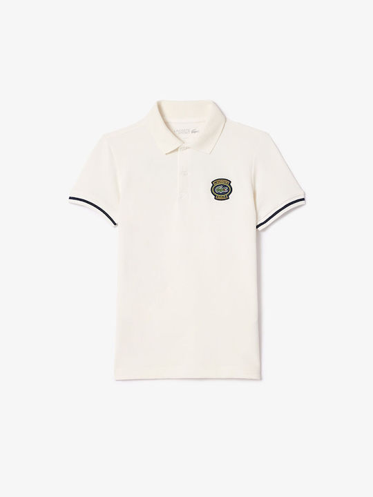 Lacoste Kids' Polo Short Sleeve OffWhite