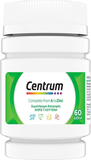 Centrum Complete From A To Zinc Multivitamin With Vitamins & Minerals for Energy & Immune System Boost 60 tabs