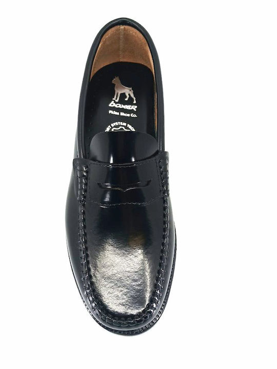 Men's Leather Loafers Black