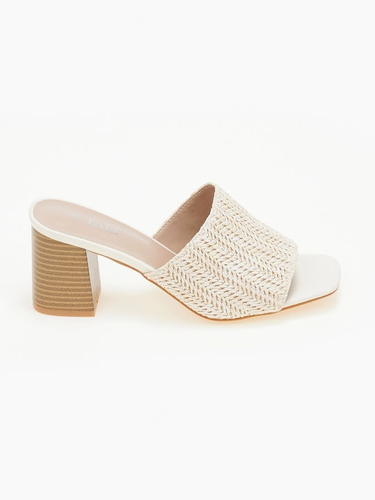 Issue Fashion Heel Mules Bej