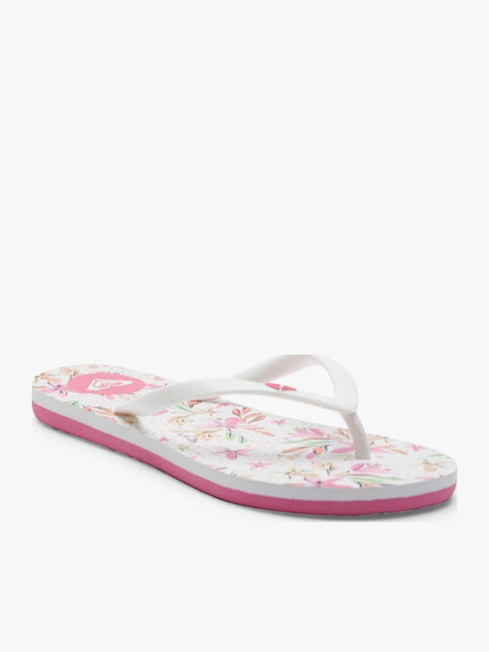 By The Sea Women's Flip Flops White