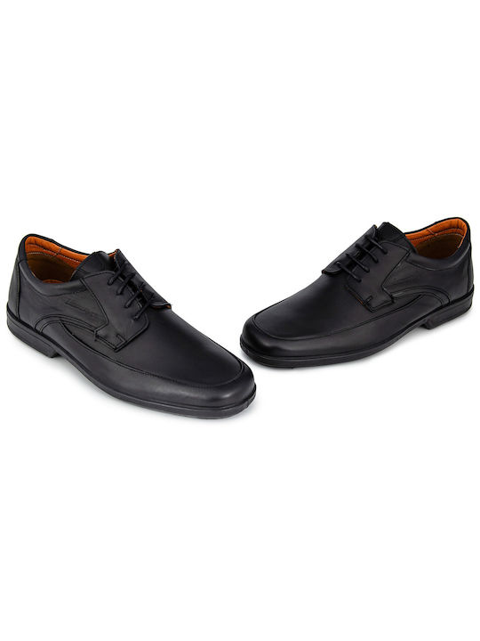 Boxer Men's Leather Casual Shoes Black