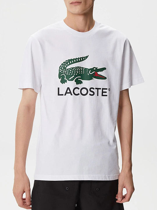 Lacoste Ανδρικό T-shirt Κοντομάνικο White
