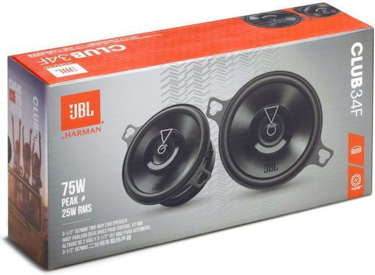 JBL Club 34f Σετ Ηχεία Αυτοκινήτου 3.5" με 75W RMS (2 Δρόμων)