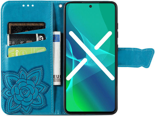Книга Изкуствена кожа / Пластмаса / Силикон Син (TCL 40 NXTPAPER 4G)
