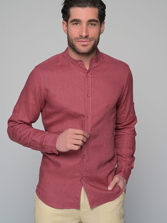 Ben Tailor Linen Shirt BORDO