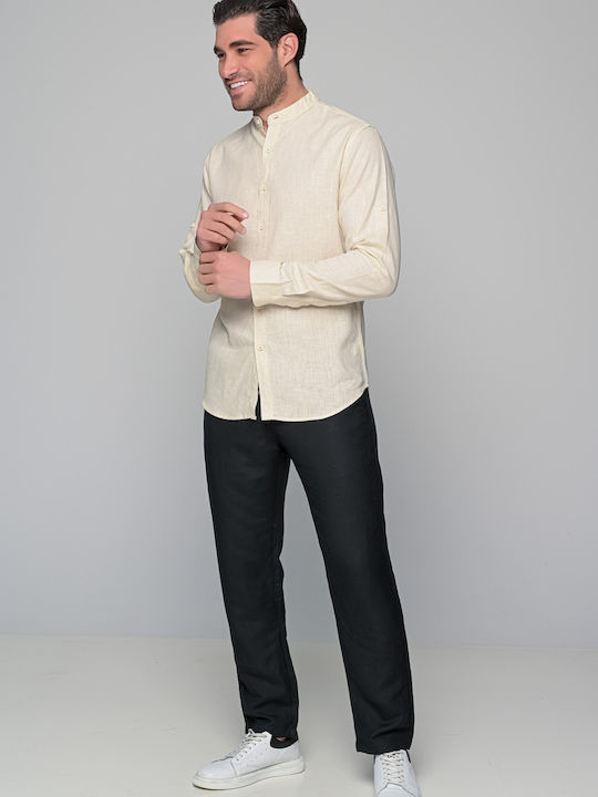 Ben Tailor Linen Shirt Beige