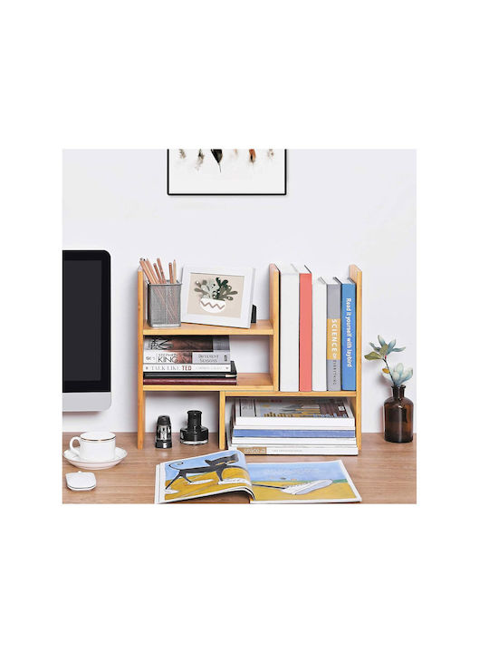 Songmics Tischständer aus Bambus 51x15,7x40cm Braun