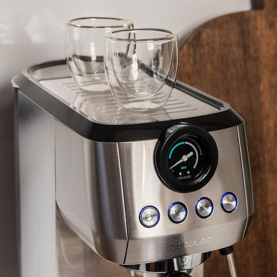 Cecotec Power Espresso 20 Steel Pro Automatic Espresso Machine 1350W Pressure 20bar Steel