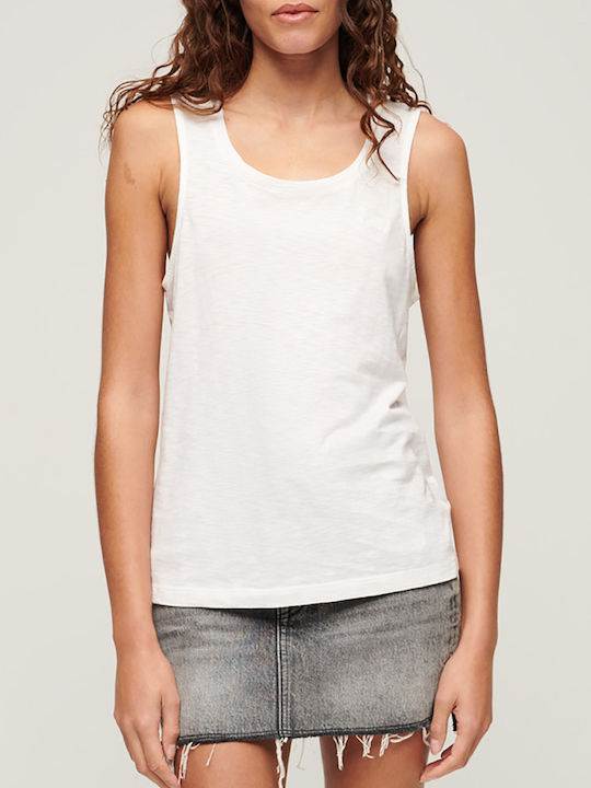 Superdry D2 Stud Scoop Neck Blouse White