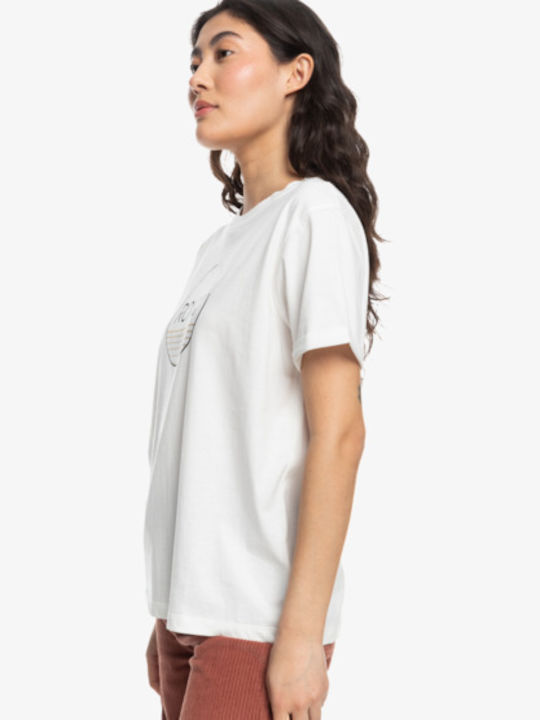 Roxy Women's Summer Blouse Short Sleeve White