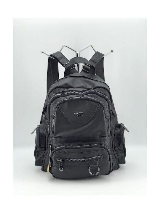 Mega Bag Women's Backpack with Two Compartments Black