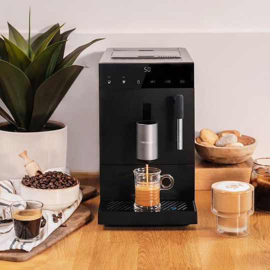 Cecotec Cremmaet Compact Αυτόματη Μηχανή Espresso 1470W Πίεσης 19bar Μαύρη