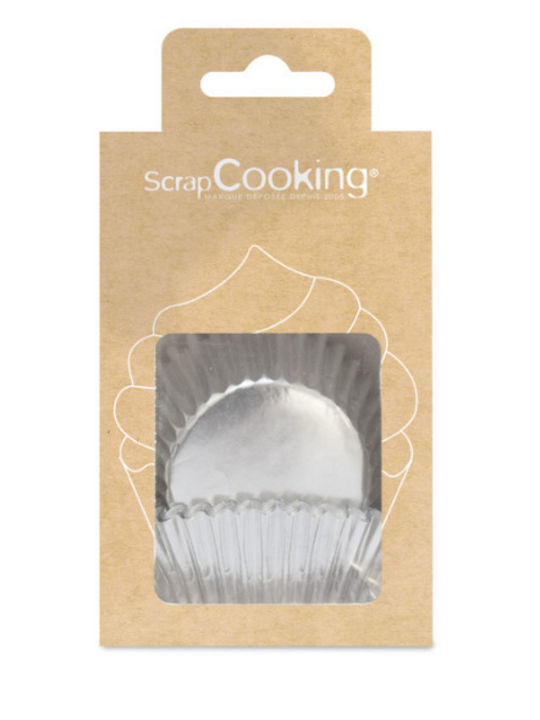 Scrap Cooking Formă de Patiserie pentru Cupcakes/Muffins din Aluminiu 4.5x7.5buc 1buc